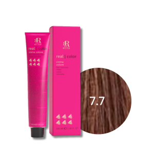RR LINE REAL COLOR profesjonalna farba do włosów w kremie 100 ml | 7.7