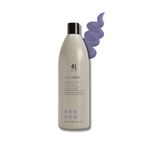 RR LINE REAL SILVER szampon przeciw żółtym tonom do włosów blond 1000 ml - image 2