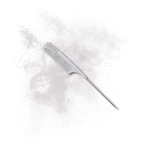 BLACKOMB ceramiczny grzebień fryzjerski z metalowym szpikulcem biały | CK0103 - image 2