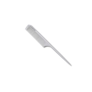 BLACKOMB ceramiczny grzebień fryzjerski ze szpikulcem biały | CK0102