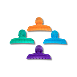 BLACKOMB klamry fryzjerskie klipsy motylki mega duże 10 cm 4 szt. kolorowe