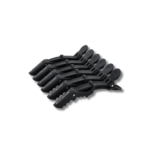BLACKOMB klipsy klamry do włosów krokodylki karbonowe 11 cm 6 szt. czarne