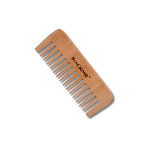 BLACKOMB szeroki drewniany grzebień do czesania i stylizacji włosów afro
