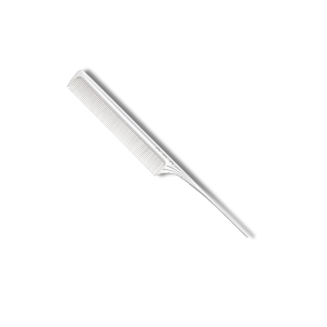 Y.S. PARK G06 grzebień fryzjerski do włosów ze szpikulcem i linijką | Biały