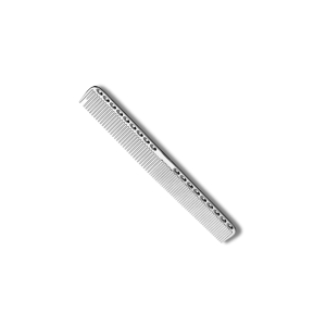 DK-COMB grzebień fryzjerski metalowy do strzyżenia krótki | Srebrny