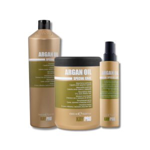 KAYPRO ARGAN OIL zestaw | szampon 1000 ml + maska 1000 ml + spray 200