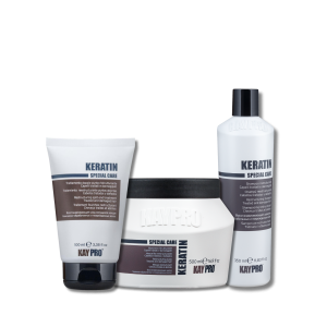 KAYPRO KERATIN zestaw | szampon 350 ml + maska 500 ml + fluid 100 ml