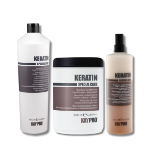KAYPRO KERATIN zestaw | szampon 1000 ml + maska 1000 ml + spray 500 ml
