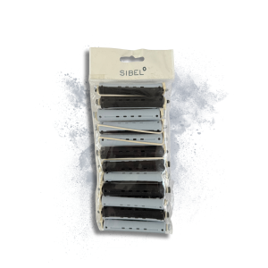 SIBEL długie wałki do trwałej 12 szt. szare + niebieskie | 16 mm - image 2