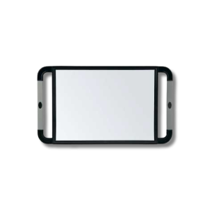 SIBEL V-DESIGN lustro z gumowymi uchwytami czarne