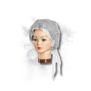 SIBEL RESILLE siatka do włosów wiązana średnie oczka | Biała - image 2