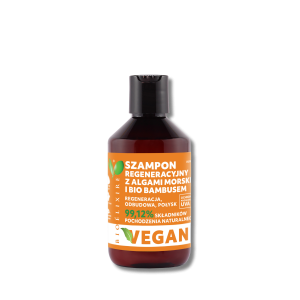 BIOELIXIRE ESSENTIAL Vegan szampon z bio bambusem i algami morskimi 300 ml