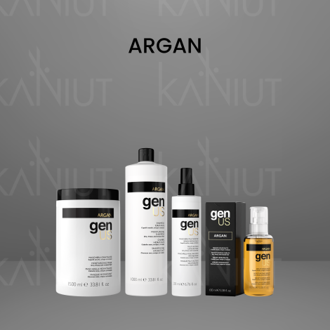 GENUS ARGAN maska nawilżająca do włosów suchych i kręconych 1500 ml - 6