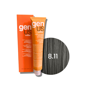 GENUS COLOR trwała farba do włosów krem koloryzujący 100 ml| 8.11