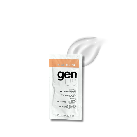 GENUS HYALURONIC szampon wygładzający do włosów farbowanych 15 ml - 2