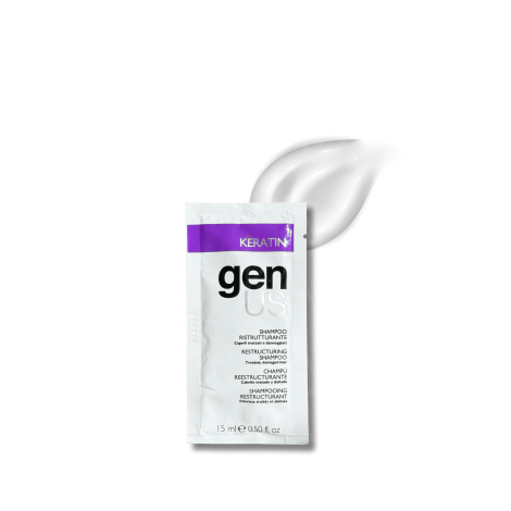 GENUS KERATIN szampon regenerujący do włosów uszkodzonych 15 ml - 2