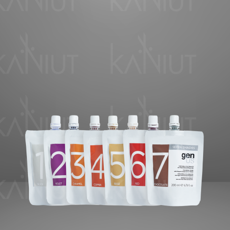 GENUS SEVEN SHADES maska koloryzująca z wodą organiczną 200 ml | Red - 6