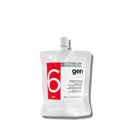 GENUS SEVEN SHADES maska koloryzująca z wodą organiczną 200 ml | Red