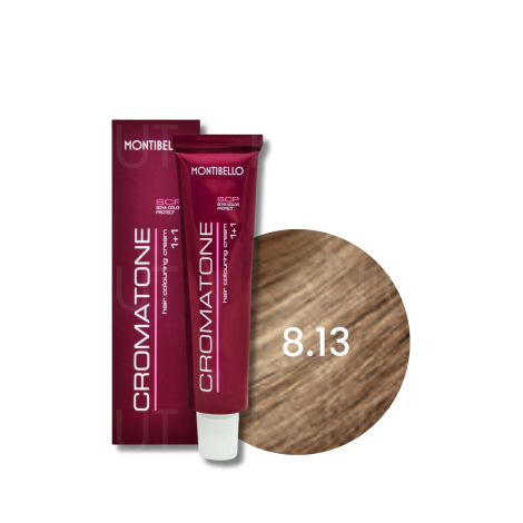 MONTIBELLO CROMATONE profesjonalna trwała farba do włosów 60 ml | 8.13