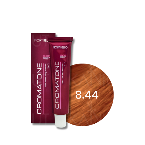 MONTIBELLO CROMATONE profesjonalna trwała farba do włosów 60 ml | 8.44