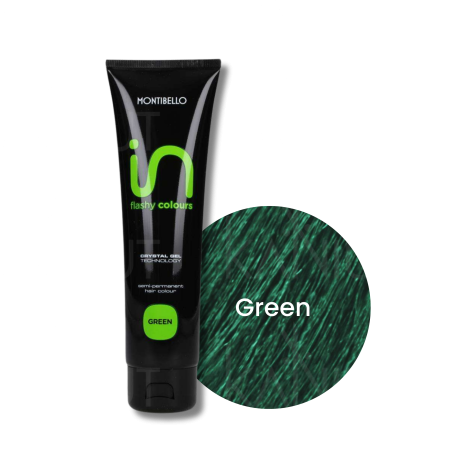 MONTIBELLO IN FLASHY COLOURS żel koloryzujący do włosów 150 ml | Green