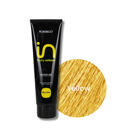 MONTIBELLO IN FLASHY COLOURS żel koloryzujący do włosów 150 ml | Yellow