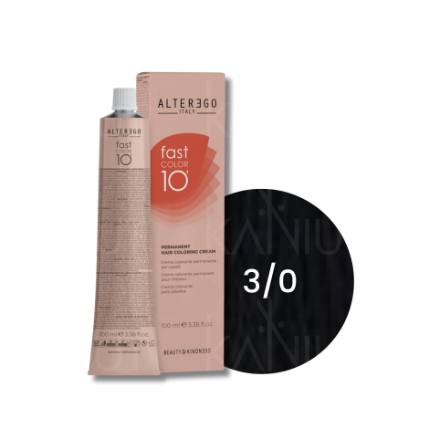 ALTER EGO FAST COLOR 10 MINUT trwała farba krem koloryzujący 100 ml | 3/0