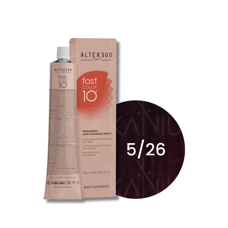 ALTER EGO FAST COLOR 10 MINUT trwała farba krem koloryzujący 100 ml | 5/26