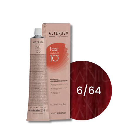 ALTER EGO FAST COLOR 10 MINUT trwała farba krem koloryzujący 100 ml | 6/64