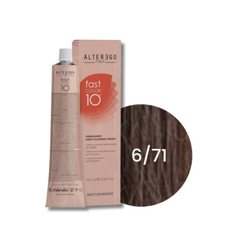 ALTER EGO FAST COLOR 10 MINUT trwała farba krem koloryzujący 100 ml | 6/71