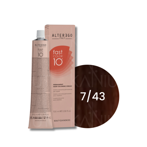 ALTER EGO FAST COLOR 10 MINUT trwała farba krem koloryzujący 100 ml | 7/43