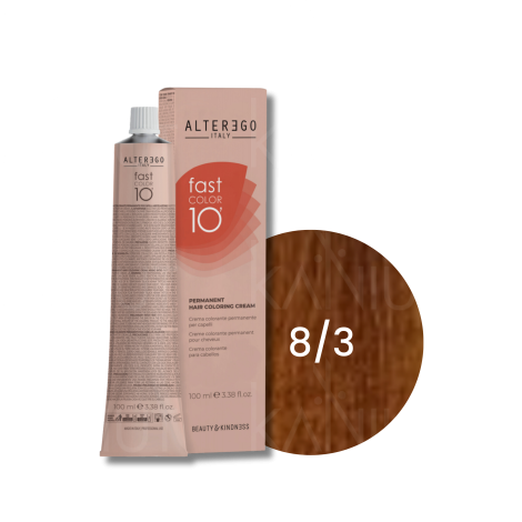 ALTER EGO FAST COLOR 10 MINUT trwała farba krem koloryzujący 100 ml | 8/3