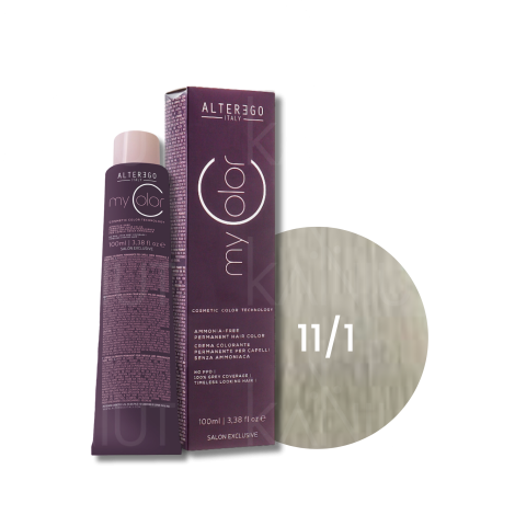 ALTER EGO MY COLOR trwała farba do włosów bez amoniaku 100 ml | 11/1