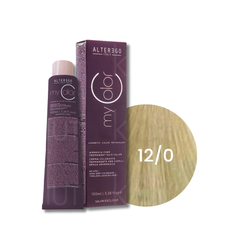 ALTER EGO MY COLOR trwała farba do włosów bez amoniaku 100 ml | 12/0