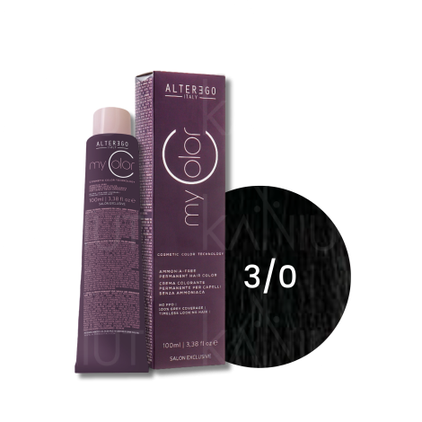 ALTER EGO MY COLOR trwała farba do włosów bez amoniaku 100 ml | 3/0