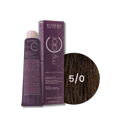 ALTER EGO MY COLOR trwała farba do włosów bez amoniaku 100 ml | 5/0