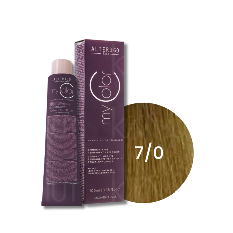ALTER EGO MY COLOR trwała farba do włosów bez amoniaku 100 ml | 7/0
