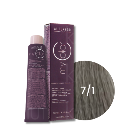 ALTER EGO MY COLOR trwała farba do włosów bez amoniaku 100 ml | 7/1
