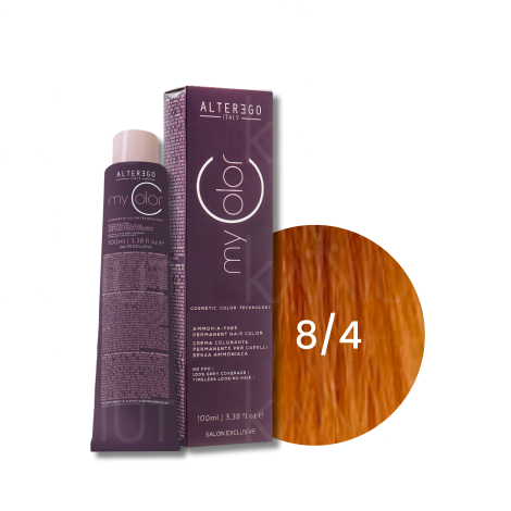 ALTER EGO MY COLOR trwała farba do włosów bez amoniaku 100 ml | 8/4