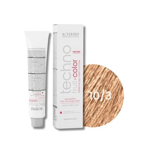 ALTER EGO TECHNOFRUIT trwała farba do włosów z keratyną 100 ml | 10/3