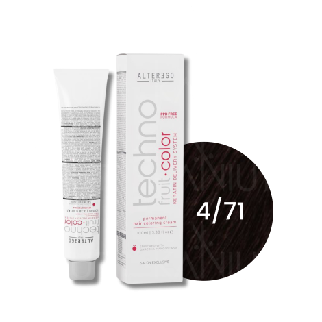 ALTER EGO TECHNOFRUIT trwała farba do włosów z keratyną 100 ml | 4/71