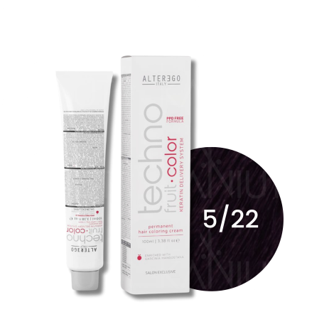 ALTER EGO TECHNOFRUIT trwała farba do włosów z keratyną 100 ml | 5/22