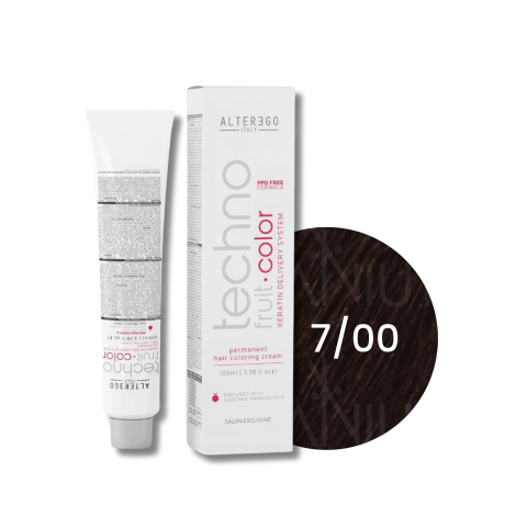 ALTER EGO TECHNOFRUIT trwała farba do włosów z keratyną 100 ml | 7/00