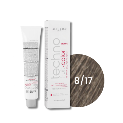ALTER EGO TECHNOFRUIT trwała farba do włosów z keratyną 100 ml | 8/17