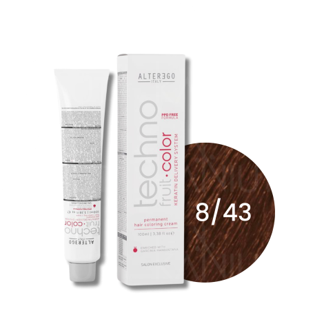 ALTER EGO TECHNOFRUIT trwała farba do włosów z keratyną 100 ml | 8/43