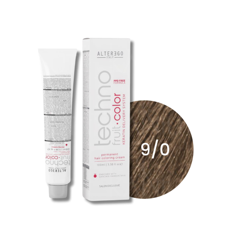 ALTER EGO TECHNOFRUIT trwała farba do włosów z keratyną 100 ml | 9/0