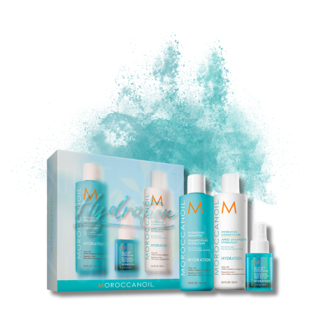 MOROCCANOIL HYDRATION zestaw | szampon + odżywka + leave-in + balsam - 2