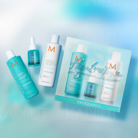 MOROCCANOIL HYDRATION zestaw | szampon + odżywka + leave-in + balsam - 3