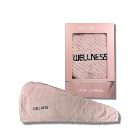 WELLNESS PREMIUM turban do włosów | Różowy