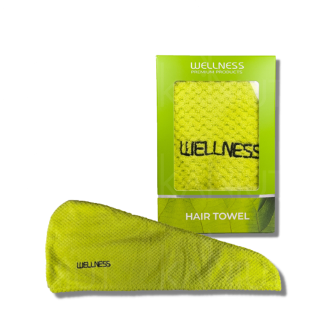 WELLNESS PREMIUM turban do włosów | Zielony